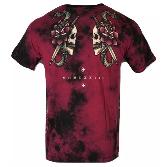 AFFLICTION Mens T-Shirt RIVERSIBL MEDUSA'S REVEN - Picture 5 of 8